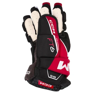 Hokejové rukavice CCM JetSpeed FT6 Black/Red/White Junior 10 palcov