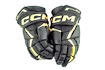 Hokejové rukavice CCM JetSpeed FT6 Black/Sunflower Junior 10 palcov