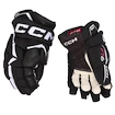 Hokejové rukavice CCM JetSpeed FT6 Black/White  10 palcov