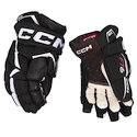 Hokejové rukavice CCM JetSpeed FT6 Black/White Junior 10 palcov