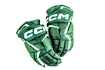 Hokejové rukavice CCM JetSpeed FT6 Dark Green/White Junior 11 palcov