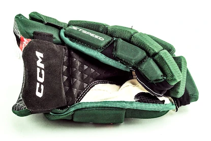 Hokejové rukavice CCM JetSpeed FT6 Dark Green/White Junior 11 palcov