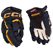 Hokejové rukavice CCM JetSpeed FT6 Navy/Sunflower Junior 10 palcov