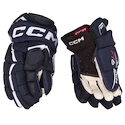 Hokejové rukavice CCM JetSpeed FT6 Navy/White Junior 10 palcov