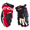 Hokejové rukavice CCM JetSpeed FT6 Pro Navy/Red/White Senior 13 palcov