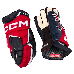 Hokejové rukavice CCM JetSpeed FT6 Pro Navy/Red/White Senior 13 palcov