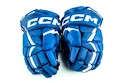 Hokejové rukavice CCM JetSpeed FT6 Royal/White Junior 12 palcov