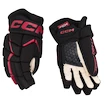 Hokejové rukavice CCM JetSpeed FT680 Black/Red Senior 15 palcov