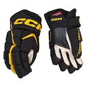 Hokejové rukavice CCM JetSpeed FT680 Black/Sunflower Senior 15 palcov