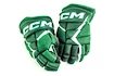 Hokejové rukavice CCM JetSpeed FT680 Dark Green/White Junior 11 palcov