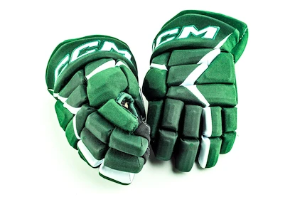 Hokejové rukavice CCM JetSpeed FT680 Dark Green/White Junior 11 palcov