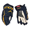 Hokejové rukavice CCM JetSpeed FT680 Navy/Sunflower Junior 11 palcov