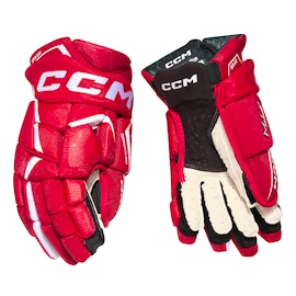 Hokejové rukavice CCM Jetspeed FTWomen Red/White Senior