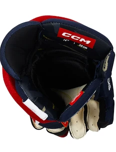 Hokejové rukavice CCM Tacks AS 580 Navy/Red/White Senior 15 palcov