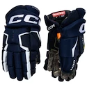 Hokejové rukavice CCM Tacks AS-V Navy/White Junior 10 palcov