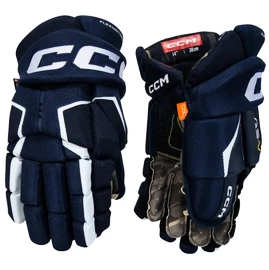 Hokejové rukavice CCM Tacks AS-V Navy/White Junior