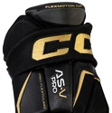 Hokejové rukavice CCM Tacks AS-V PRO black/gold Junior