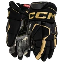 Hokejové rukavice CCM Tacks AS-V PRO black/gold Junior