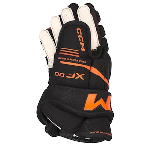 Hokejové rukavice CCM Tacks XF 80 Black/Orange Senior