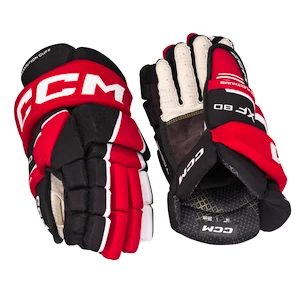 Hokejové rukavice CCM Tacks XF 80 Black/Red/White Junior