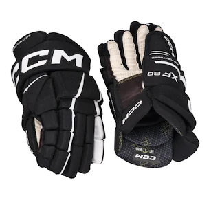 Hokejové rukavice CCM Tacks XF 80 Black/White Junior