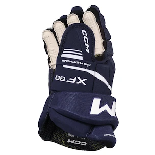 Hokejové rukavice CCM Tacks XF 80 Navy/White Junior