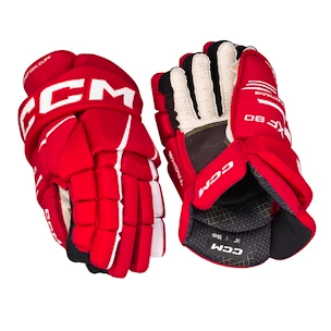 Hokejové rukavice CCM Tacks XF 80 Red/White Junior