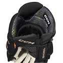 Hokejové rukavice CCM Tacks XF Black/Gold Senior