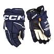 Hokejové rukavice CCM Tacks XF Navy/White Senior 14 palcov