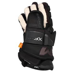 Hokejové rukavice CCM Tacks XF PRO Black/Grey Senior 13 palcov