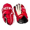 Hokejové rukavice CCM Tacks XF PRO Red/White Senior