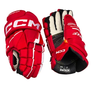 Hokejové rukavice CCM Tacks XF Red/White Senior