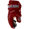 Hokejové rukavice Warrior Alpha FR2 Pro Red Senior