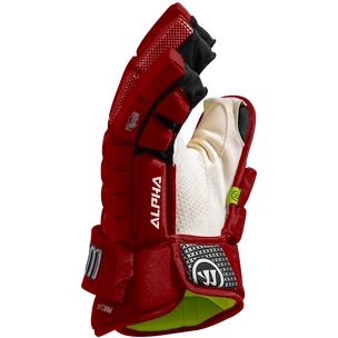 Hokejové rukavice Warrior Alpha FR2 Pro Red Senior