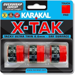 Horná omotávka Karakal X-Tak Overgrip 3er Red