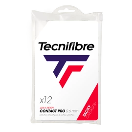 Horná omotávka Tecnifibre Contact Pro White 12 Pack