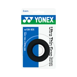 Horná omotávka Yonex Ultra Thin Grap Black (3 Pack)