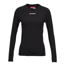 Kompresné tričko CCM LS Training Tee Black Senior