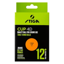 Loptičky Stiga Cup 40+ ABS Orange 12 Pack