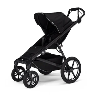 Mestský kočík Thule Urban Glide 4-wheel Black + Korbička Bassinet Mid blue SET 4v1