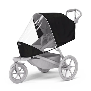 Mestský kočík Thule Urban Glide 4-wheel Black + Korbička Bassinet Mid blue SET 5v1