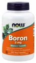 NOW  Boron (bor) 3 mg 250 kapslí