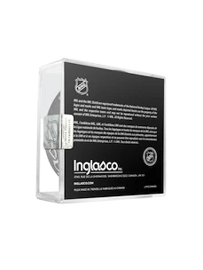 Oficiálny puk zápasu Inglasco Inc.  NHL Outdoors Lake Tahoe Vegas Golden Knights vs Colorado Avalanche