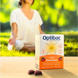 Optibac  Adult Gummies (Želé s probiotiky pro dospělé) 30 želé bonbónů ovocie