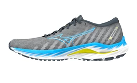 Pánska bežecká obuv Mizuno Wave Inspire 19 Ghost Gray/Jet Blue/Bolt 2 (Neon)