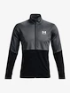 Pánska bunda Under Armour  PIQUE TRACK JACKET-GRY XS