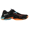 Pánska halová obuv Mizuno  Wave Lightning Z8 Black/Neon Flame