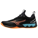 Pánska halová obuv Mizuno  Wave LUMINOUS 3 Black/Neon Flame