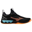 Pánska halová obuv Mizuno  Wave LUMINOUS 3 Black/Neon Flame