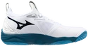 Pánska halová obuv Mizuno  WAVE MOMENTUM 3 White/Sailor Blue/Silver